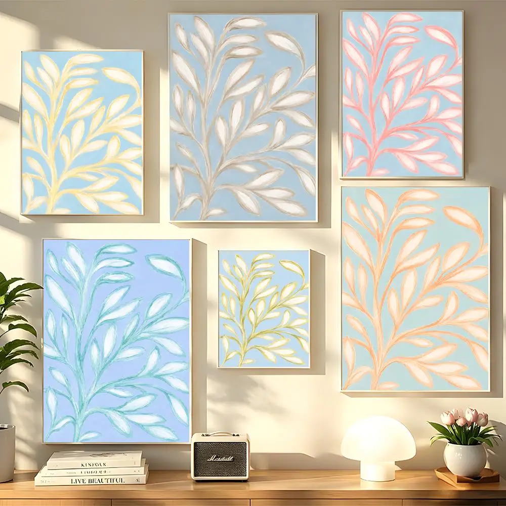 Lush Green Plants Poster HD art sticky wall waterproof home living room bedroom bar decoration
