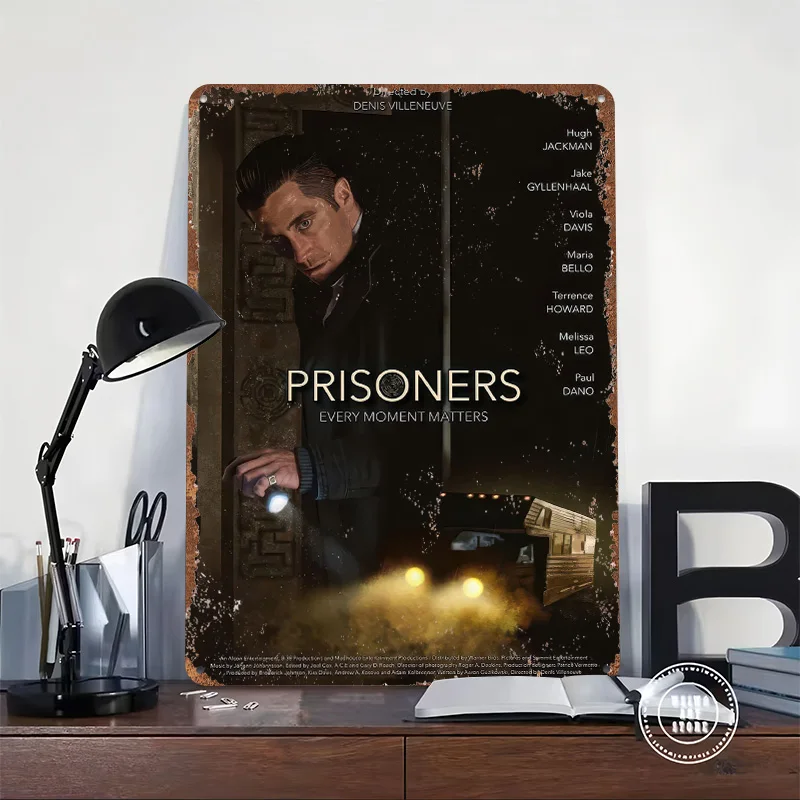 Prisoners Movie 3D Texture Printed Poster Custom Vintage Metal Tin Plate Sign for Wall Art Luxury Home Decor Items Wand Deko