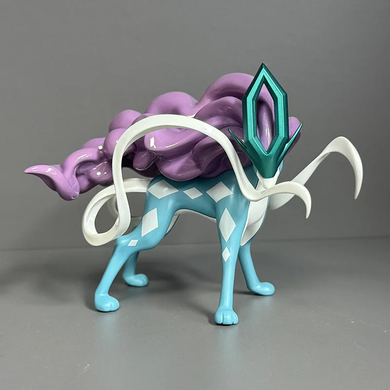 PokéMon Three Sacred Beasts Figure Entei Suicune Raikou Anime Pet Elf Doll Model Decoration Collectible Handmade In Stock