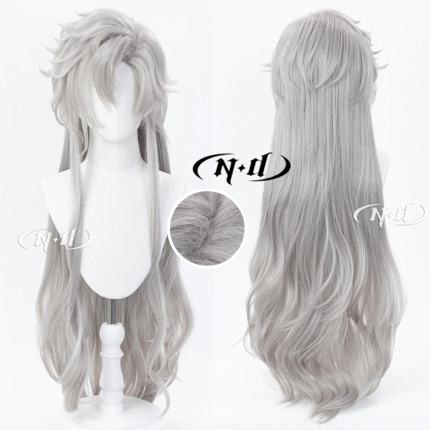 

ND Sylus Silverwing Fiend Love and Deepspace Cosplay Wigs Hair Hairpiece for Comic-con Cosplayer Halloween Costume Party Theme