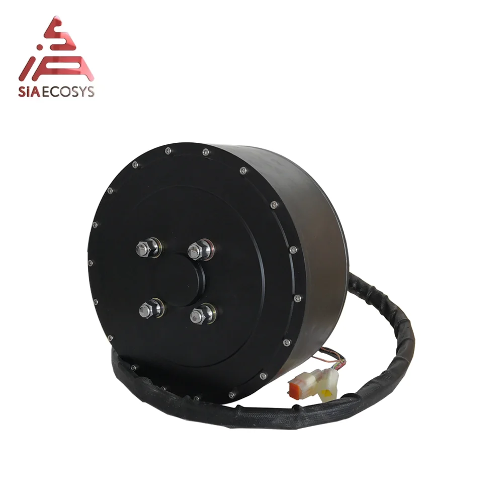 QSMOTOR 4wd 273 12000W V4 96V 146kph Hub Motor With SIAPT96800 Controller Power Train Kits For Electric Car SiAECOSYS