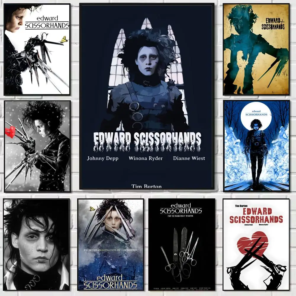 

Movie E-edward Scissorhands Painting Calligraphy Modern Waterproof Wall Art Print For Home Living Room Bedroom Office Decor