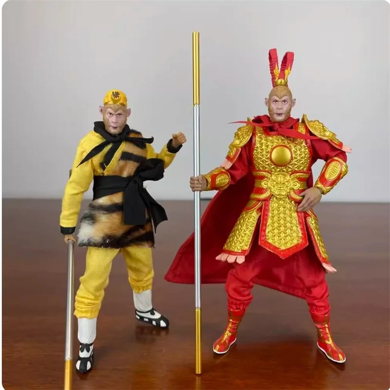 

Chinese Myth 1/12 Soldier Sun Wukong King of Monkey Journey to The West Series 6'' Action Figure Doll Model Toy In Stock