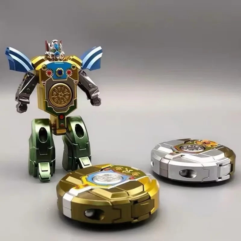 Fingertip Mechanical Gyroscope: Creative DIY Mecha Tank Transforming Robot – Educational and Stress-Relieving Toy for Children