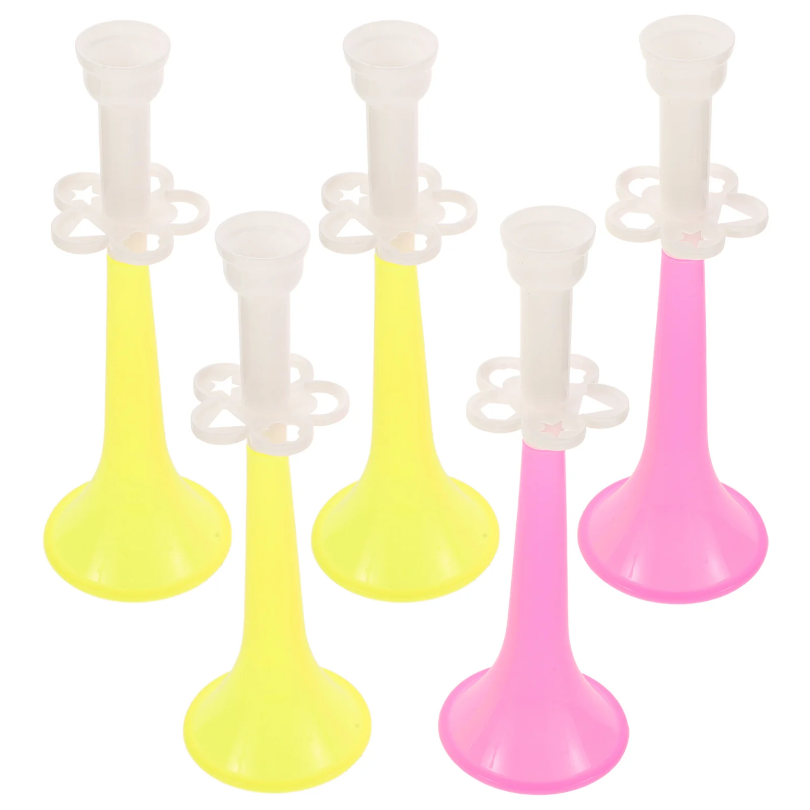 5 Pcs Trumpet Bright Color Game Horn Party Football Noise Maker Toy Plastic Noisemakers Sports for Sporting Events Funny