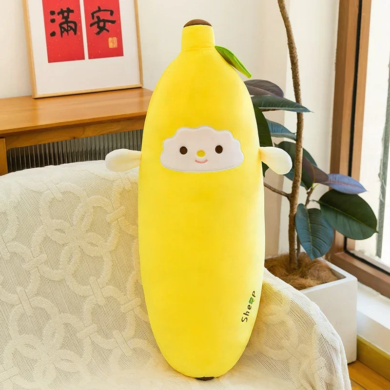

Kawaii Plush Toy Cute Stuffed Banana Plaything Soft Filled Animal Pillow For Kids Birthday Gift Adorable Banana Plushie With She