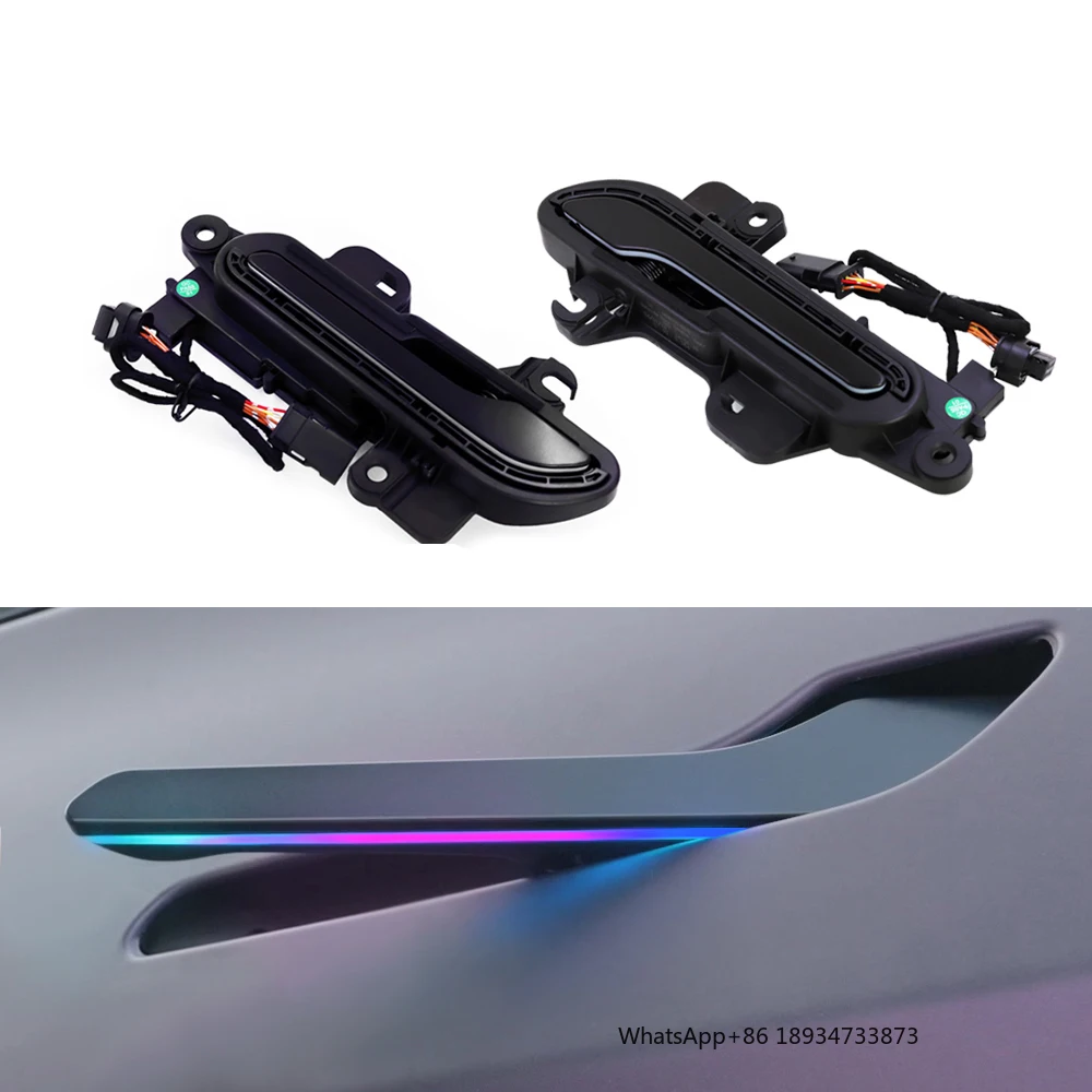 Vjoycar Auto Electric RGB 6th Wireless Door Handle for Tesla Model Y Smart Door Handles Model 3 Highland Modified Accessories