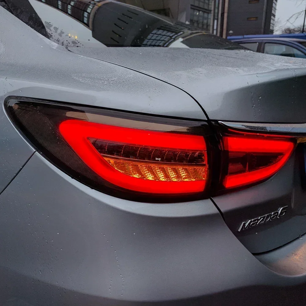 For Mazda Atenza 2014-201 Auto Back Lamps Upgrade Maserati Style Flashing Signal Light Accessories9 LED Car Taillights Assembly - Image 2