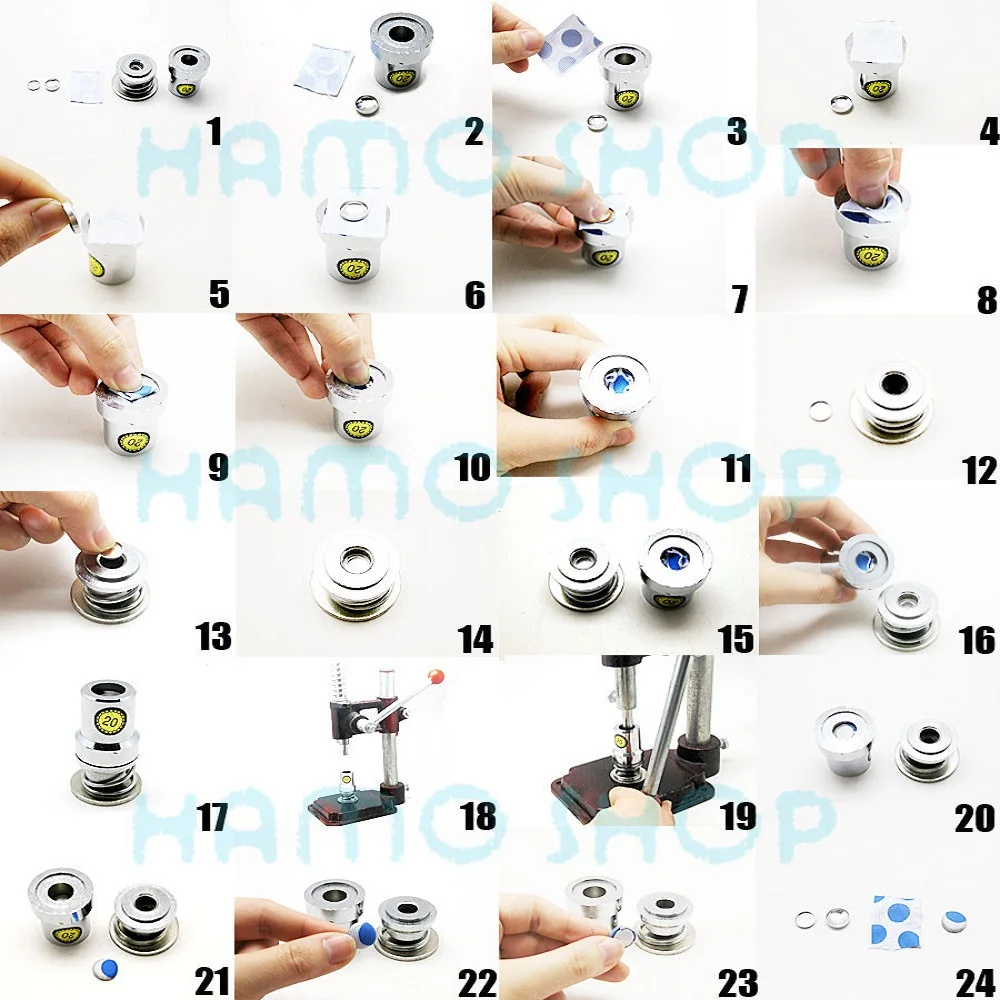 100pcs Sets/lot #16-60 DIY Handmade Fabric buttons Bread Shape Round Fabric Covered Button Cloth Metal 4 Back Cover Buttons