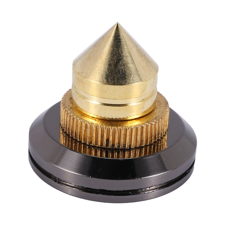 24 Set Golden-Plated Speaker Spikes, Speaker Stands CD Audio Subwoofer Amplifier Turntable Isolation Feet