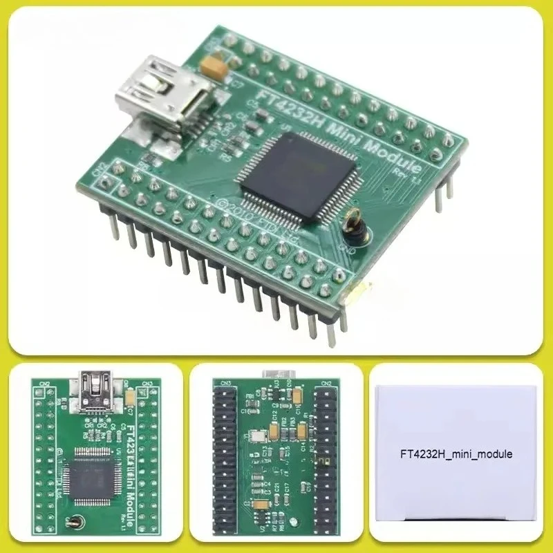 

FT4232H Mini Module high-speed USB to dual-channel serial /MPSSE/FIFO interface development board