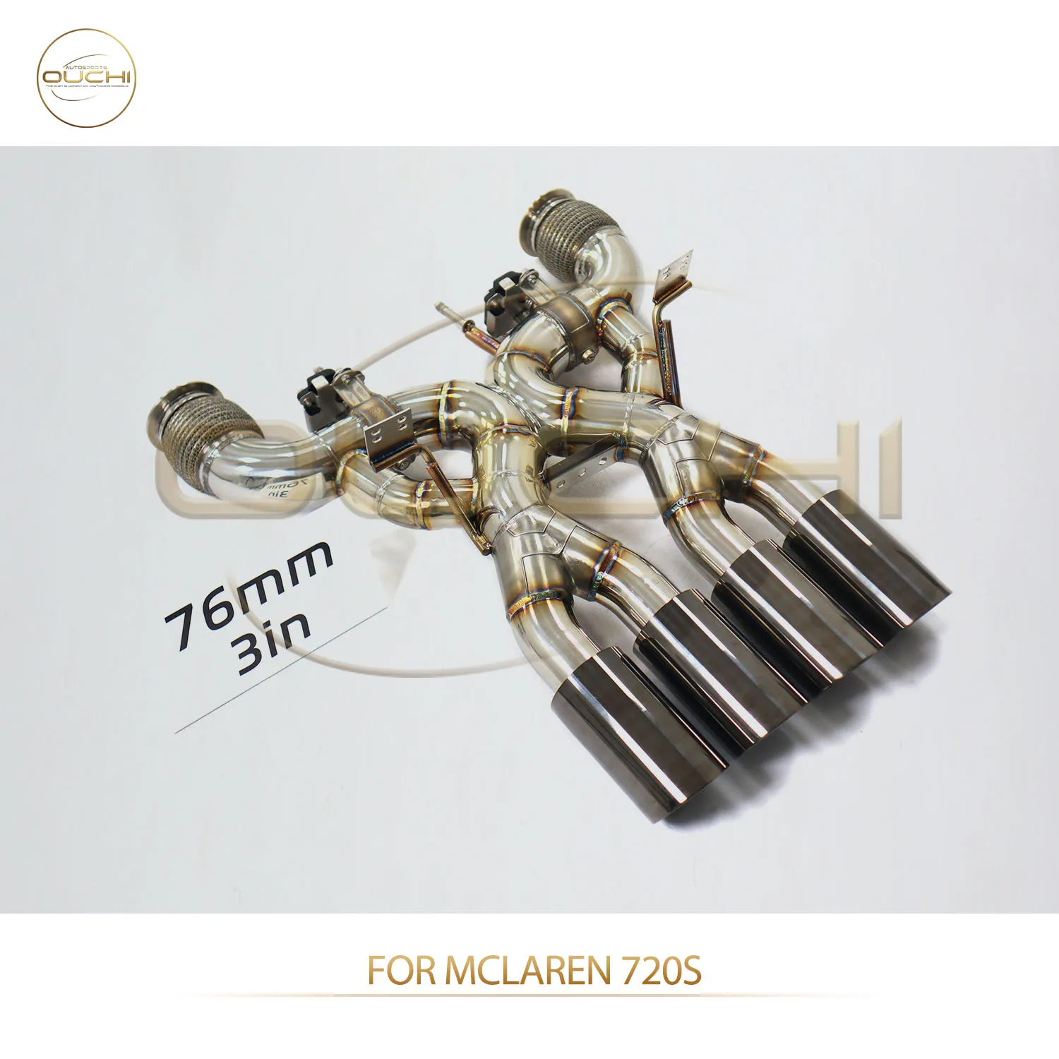 

Выхлопная система Catback с клапанами для McLaren 720S, модернизация до 765LT, нержавеющая сталь, агрессивный звук в спортивном режиме