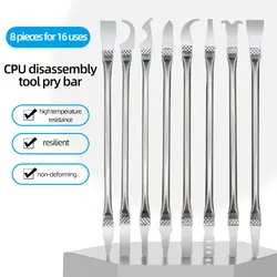8pcs CPU IC Glue Remover Phone Repair Tool C Chip Repair Thin Blades Piratical Repair Hand Tool For Mobile Phone Computer