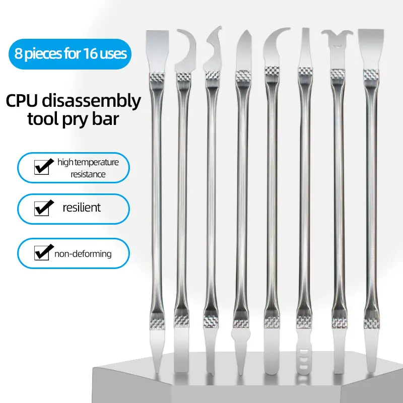 Barra de palanca para reparación de placas base, raspador de CPU, herramienta para desmontaje de chips y módulos, eliminación de pegamento y estaño