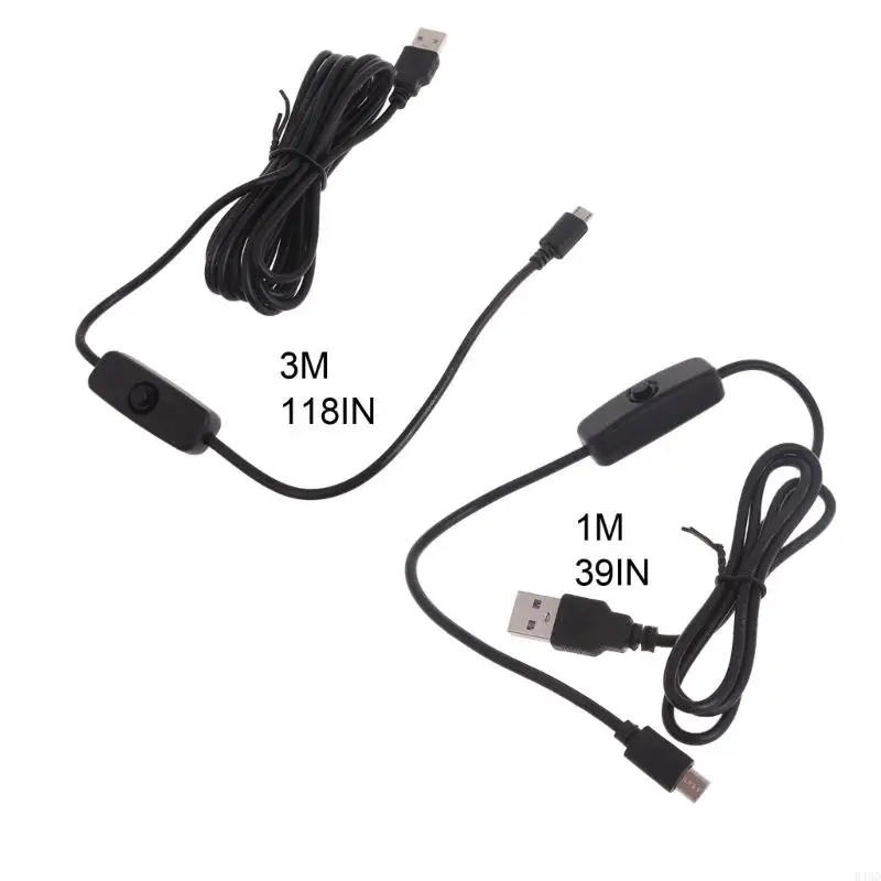 B46D Micro USB Power Charging Cable Withswitch forraspberrypi USB para Micro USB Cable