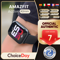 Amazfit Active Smartwatch 42mm 14 Days Battery Life 1.75'' AMOLOED Display 120+Sport Modes GPS For Android IOS Phone Bluetooth