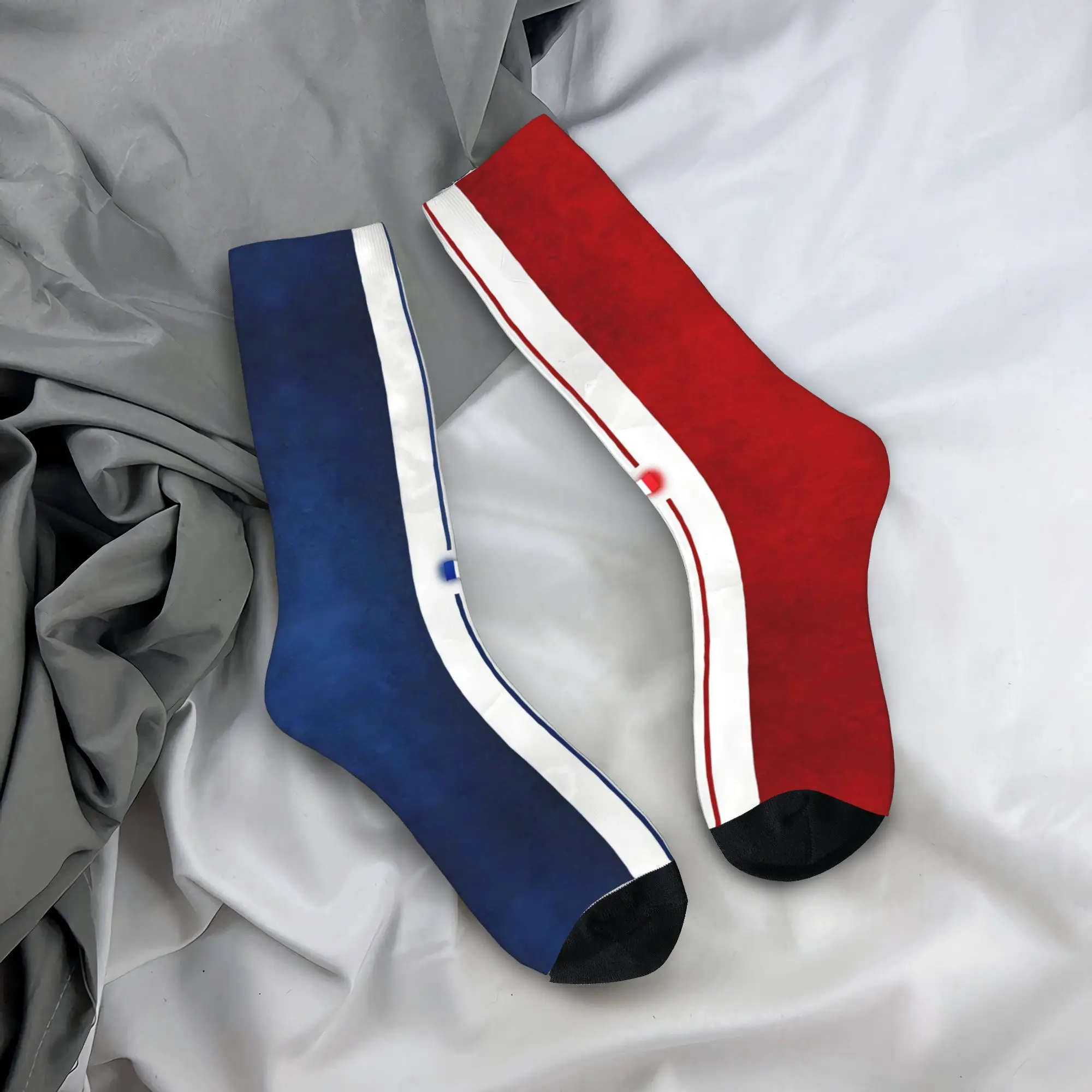 مخصص العلم الفرنسي المشارب الرجال النساء طاقم الجوارب للجنسين موضة فرنسا منطقة تسجيل الربيع الصيف الخريف الشتاء فستان الجوارب