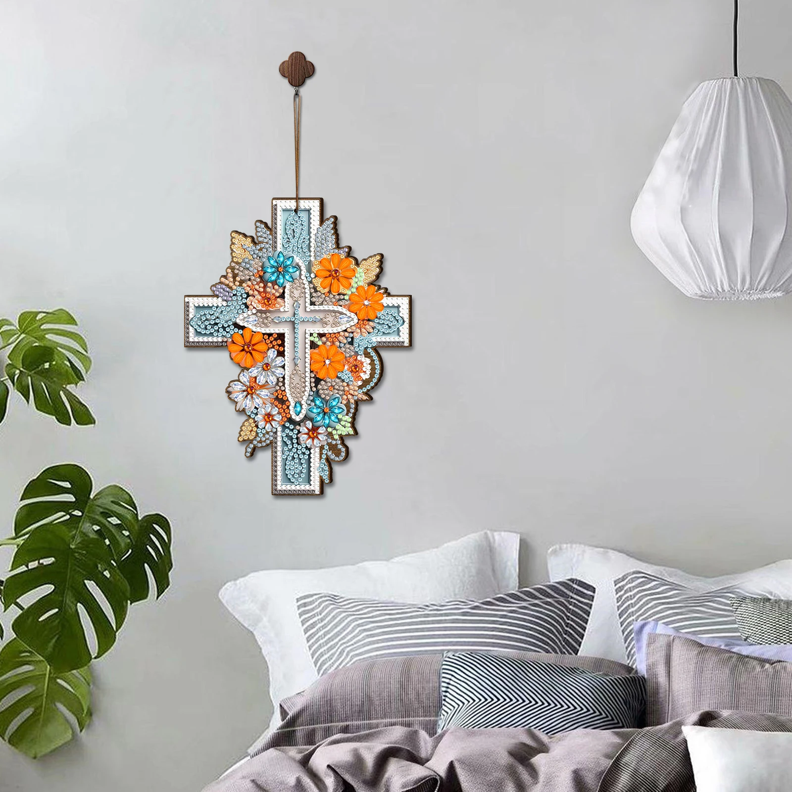 DIY Creative Diamond Painting Cross/A Wall Paintings Hanging Paintings Home Living Room Decorations DIY Diamond Embroidery Arts