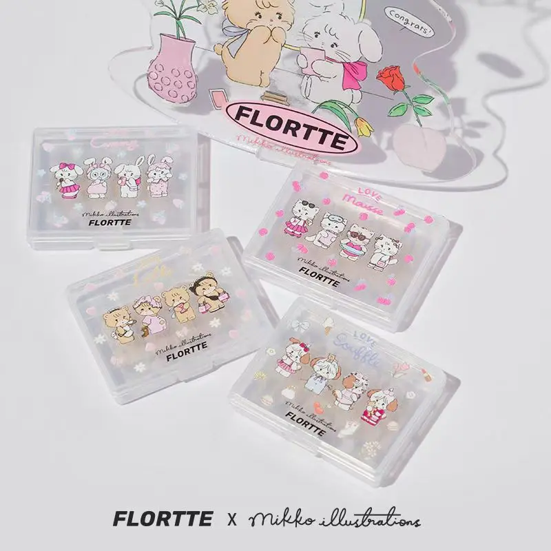 FLORTTE MIKKO Co-Branded Mesh Skin Natural Double Eyelid Patch Swelling Blisters Eyes Cute Lightweight Invisible Makeup Tools