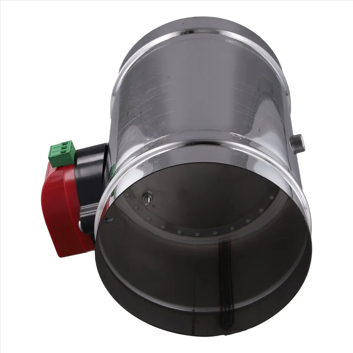 A50U 125mm Stainless Steel Electric Air Duct Damper Valve HVAC Air Ducting Motorized Air Damper AC220V Actuator Drive