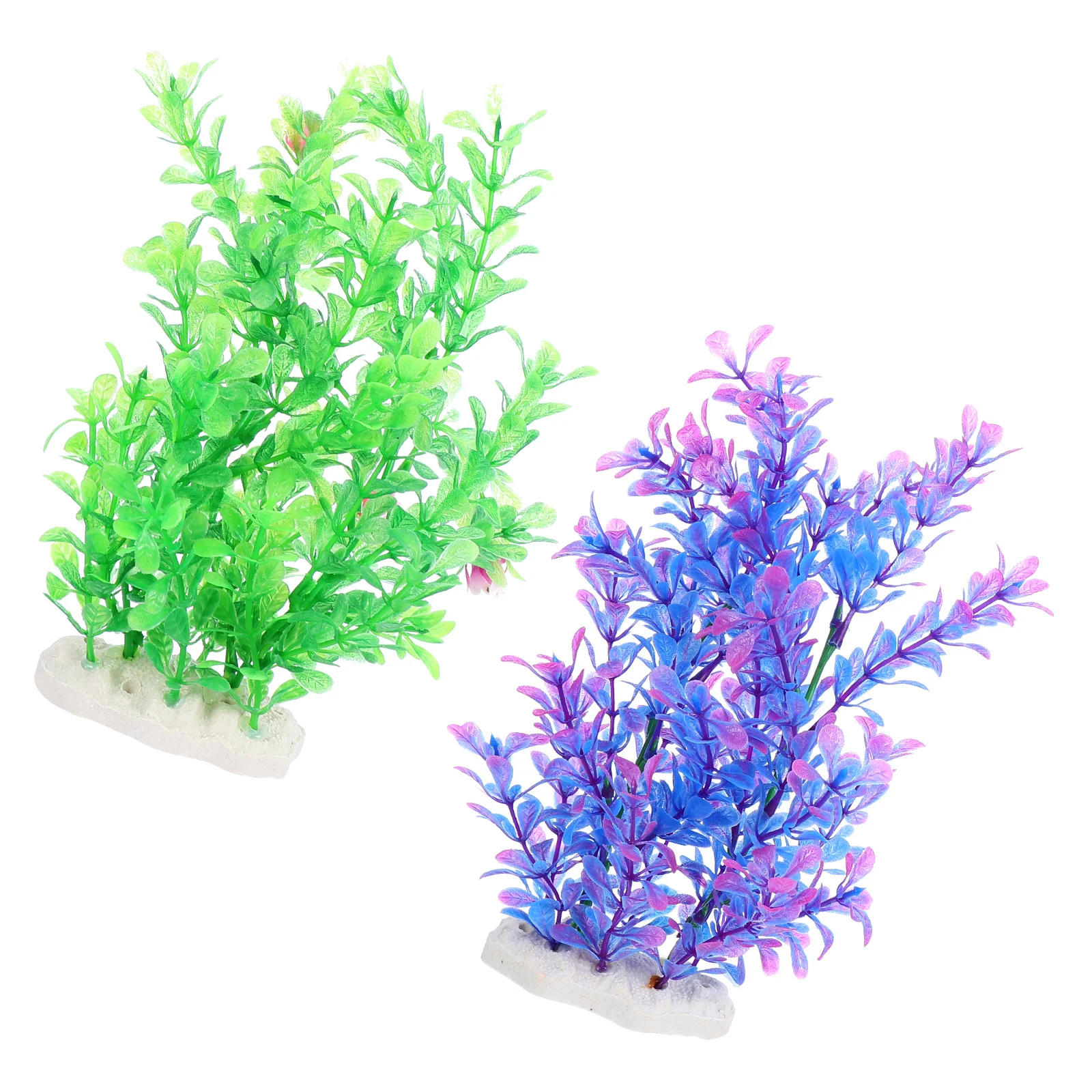 

2Pcs Artificial Fish Tank Water Plants Decorative Fake Aquarium Grass Natural Simulation Water Plants for Fish Tank Decoration