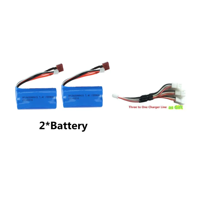 9500E 9501E 9328 1:16 4WD 50KM/H High Speed Off-Road Waterproof Remote Control RC Car Truck Spare Battery 7.4V 1500mAH Battery