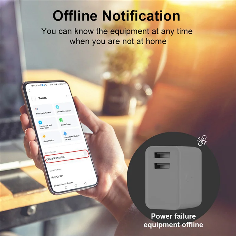 

ABGB-2X Tuya Smart Wi-Fi USB-адаптер-переключатель 5 В Mini 2 USB-адаптер питания Smart Life Control для Alexa Google Yandex Alice