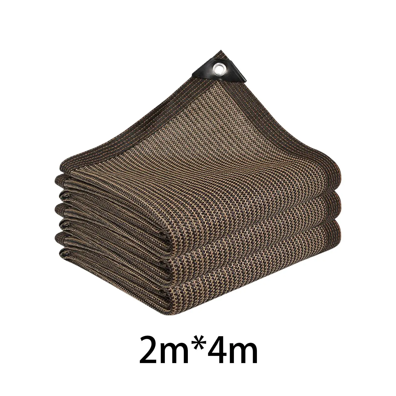 Thickened Shade Cloth Mesh Tarp with Edge Protection Breathable Sunblock Cover for Courtyard Carport Yards Pools