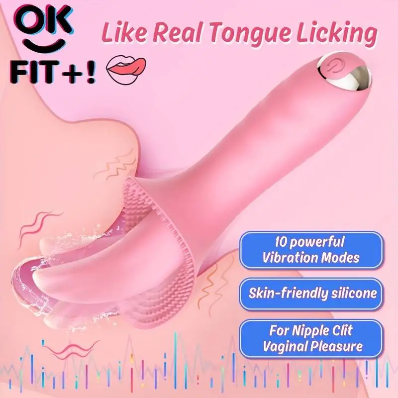 

Tongue Licking Vibrator Vaginal Nipple Clit Clitoris Stimulator G Spot Massage Orgasm Toy for Women Female Adult Product