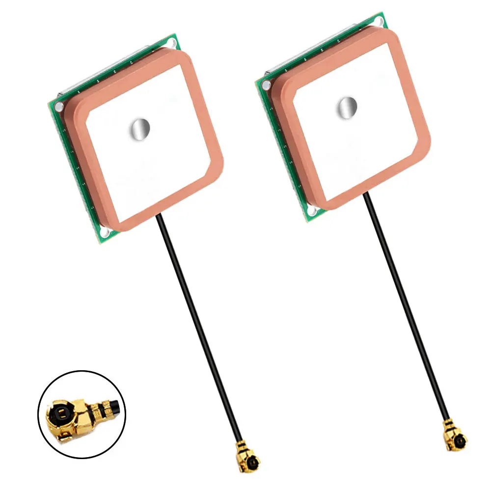 5PCS GPS built-in passive ceramic antenna 28DBI high gain GSP satellite positioning antenna 25X25X4MM