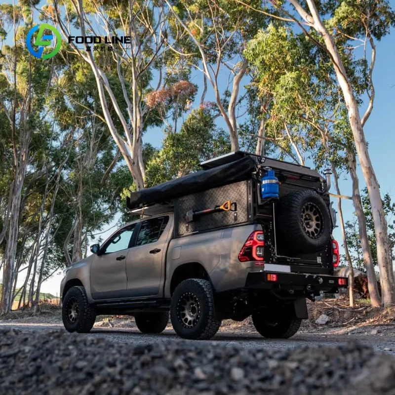 ute popup camper tray insert alloy heavy‑grade frame popup canopy for pickup cross‑country overland camping retrofit project