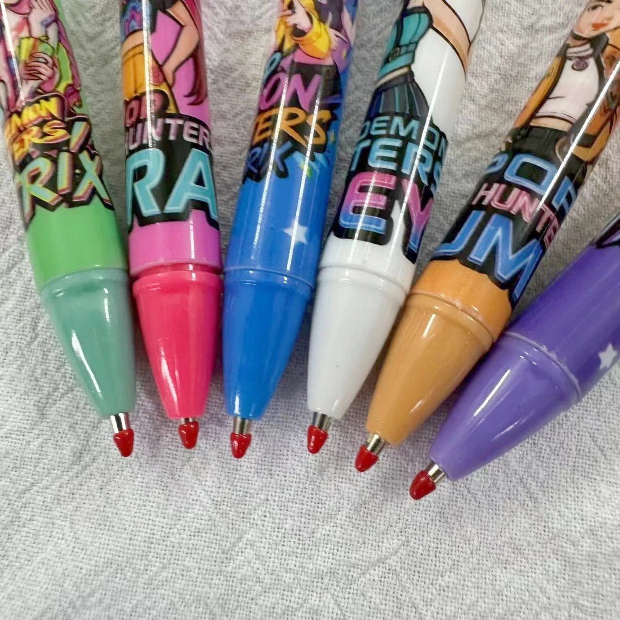 Anime Hunter Gilrs Lumi Mila Zoi Erasable Gel Pens Retractable Smooth Writing School Office Stationery Supplies Birthday Gift view 5