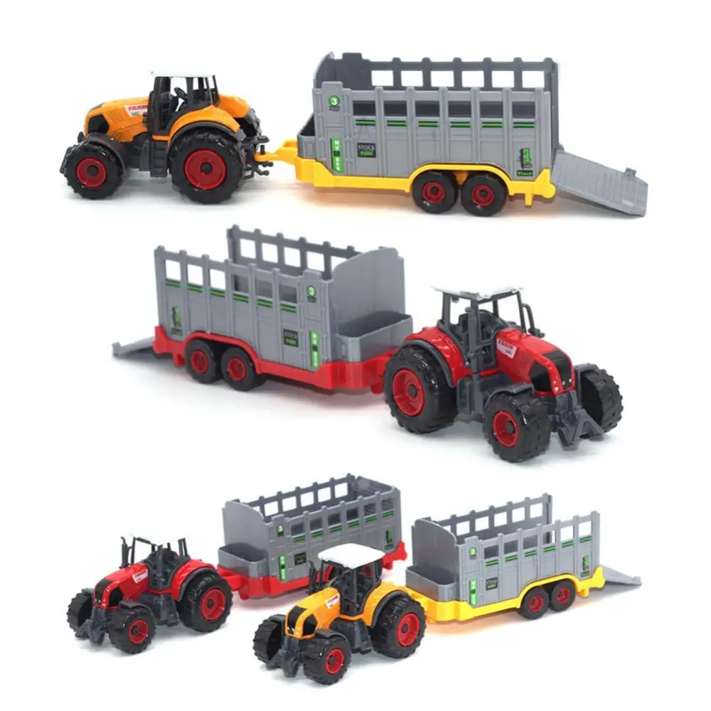 3PC/Set Children\'s Farmer\'s Car Truck Tractor Harvester Model Vehicle Agricultural Set Boy Educational Kids Toys Birthday Gifts