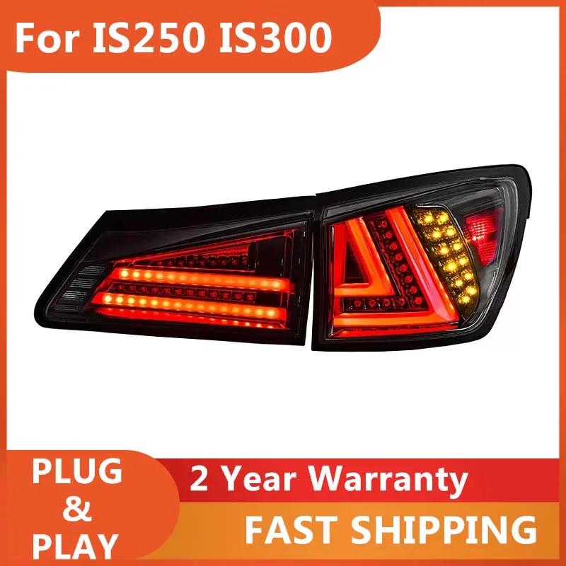 レクサス IS250 テールランプ 2006-2012 IS300 テールライト IS350 リア DRL フォグブレーキリバースターンシグナル用カースタイリング