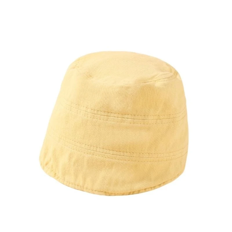 090B Big Brim Caps Color Basin Hat Travel Hat Sun Protections Hat for Toddlers