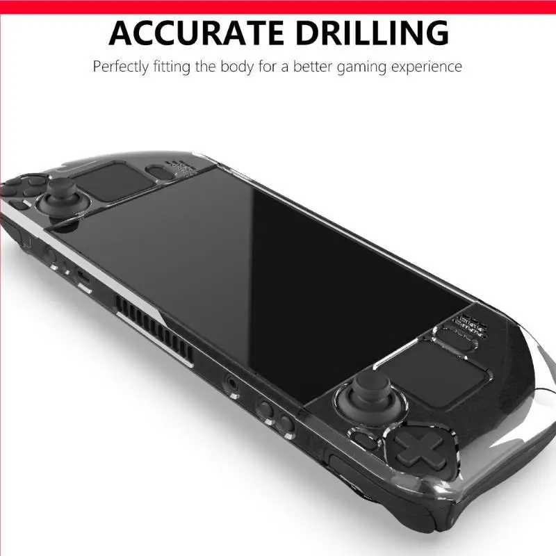 D46B Crystal Protective Case Cover for Steamdeck Game Shold Shell