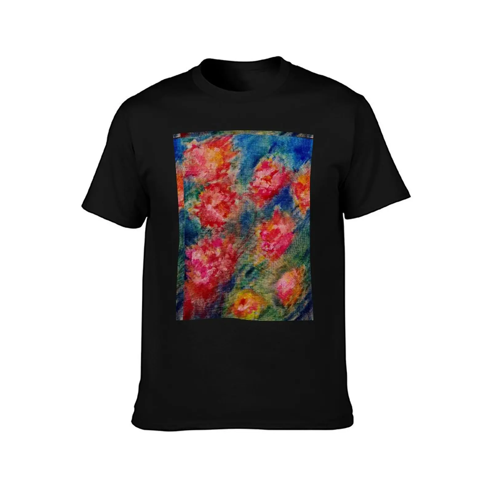 Spring Flowers T-Shirt for a boy summer top customs slim fit t shirts for men