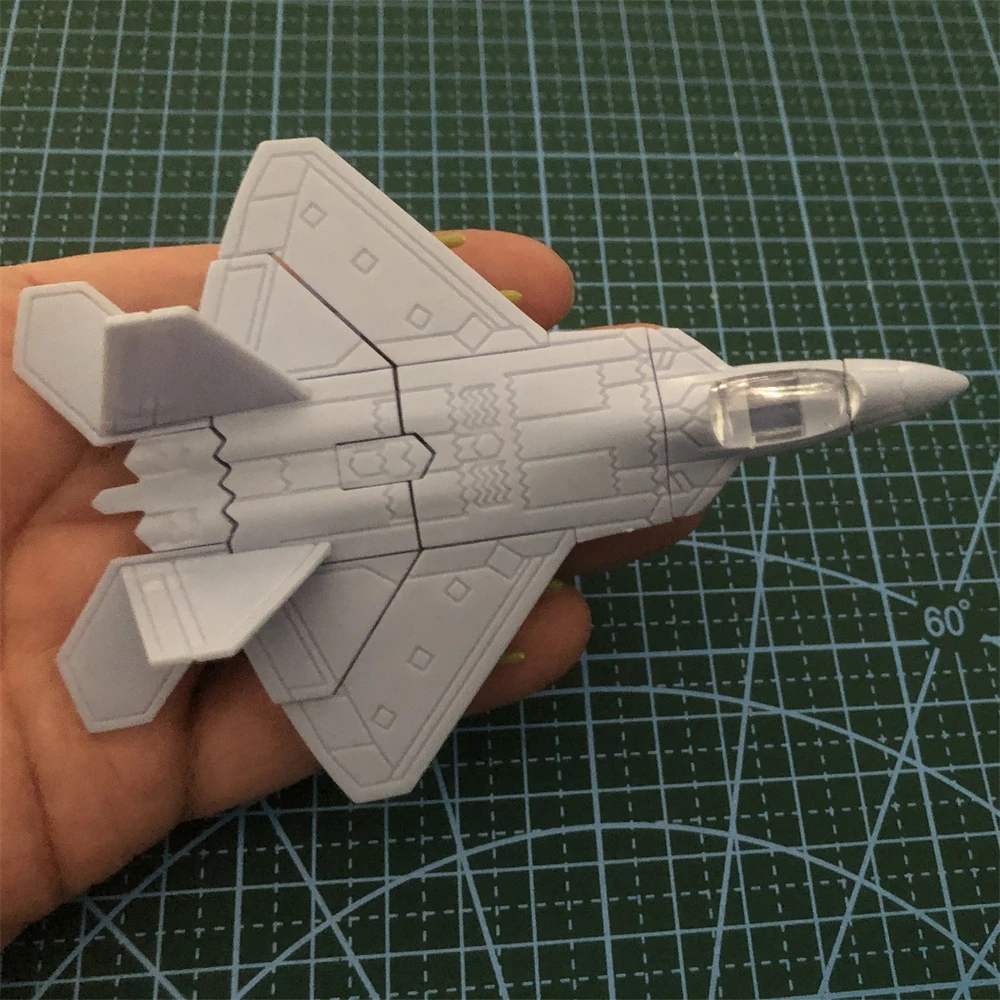 US F-22 Fighter Raptor Assemble Mini Military Plastic Model Puzzle Figure Toy Aircraft Collections Scene Sandpan Game