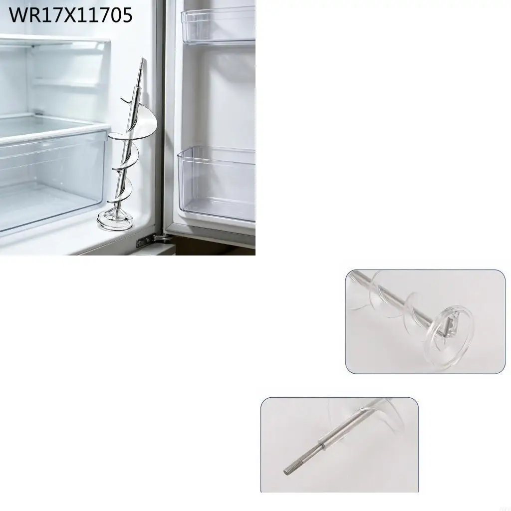 J6PE Refrigerator Repair Part WR17X11705, Auger Replacement with Metal Shaft and Plastic Blade Construction for Routine