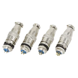 5 Sets 10mm Reverse XS10-2.3.4.5 Screw Aviation Connector Plug,XS10J2Y,XS10K2P,The aviation plug Cable connectors