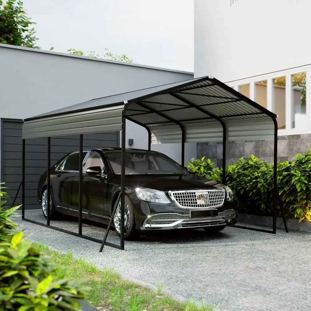 

Durable 10x15 Metal Carport with Galvanized Steel for Outdoor Protection