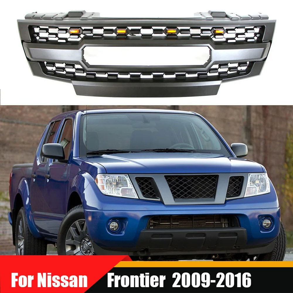 High Quality ABS Car Styling Grille Front Mask Bumper Racing Grill Radiator Grilles Trims Cover For Nissan Frontier 2009-2016