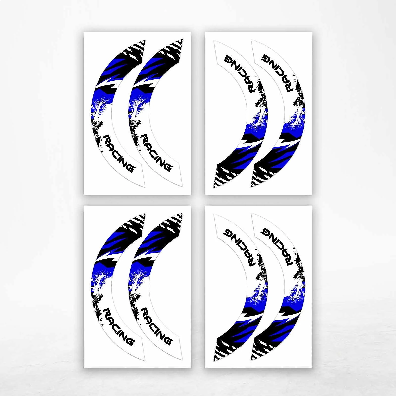S05W Blue 2-Piece Rim Wheel Stickers Decals For FJR1300 2012-2026