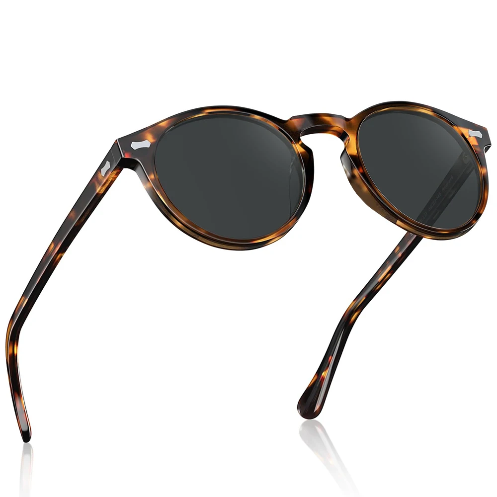 GFUIARA Retro polarisierte Sonnenbrille für Männer und Frauen, klassischer Nietenrahmen, modische Sonnenbrille zum Fahren, UV400 – Detail 12