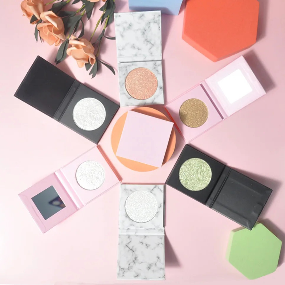 Private Label Natural Glow Highlighter Powder Glitter Face Vegan Makeup Wholesale Custom Logo