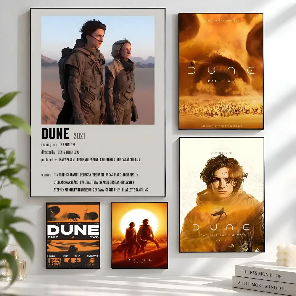 Sci-fi Movie Poster D-Dune Part Poster Aesthetic Wall Art Bedroom Living Room Dorm Office Home Decor