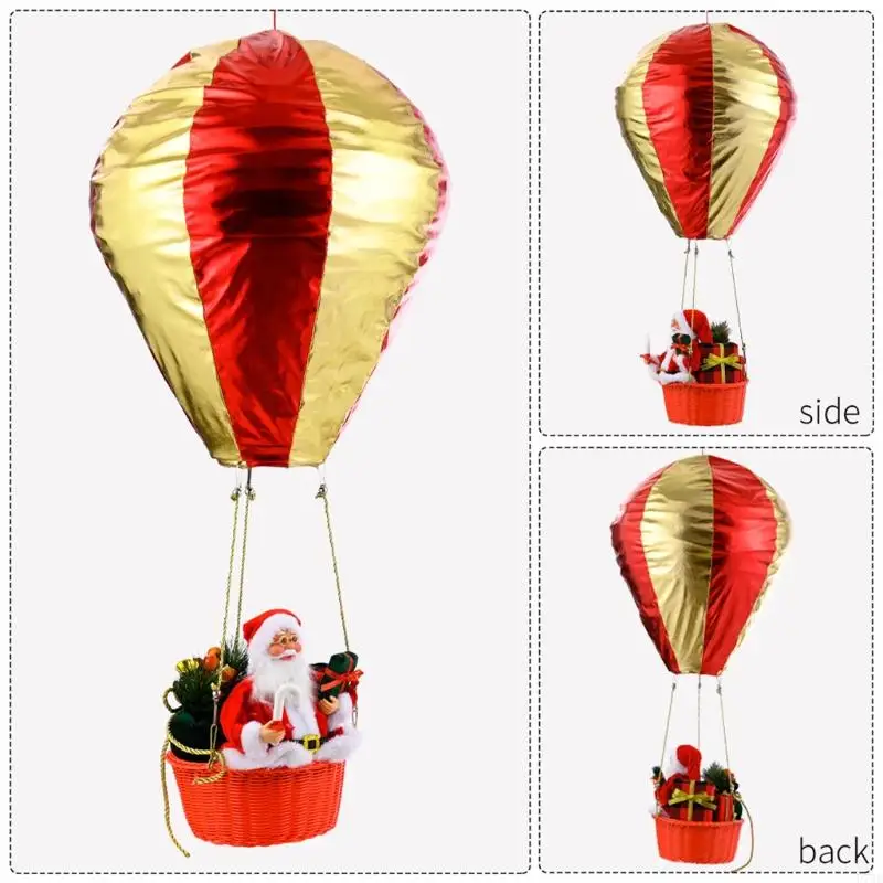 U75C Hot Air Balloon Langit -langit Santa Dekorasi Langit Mengambang