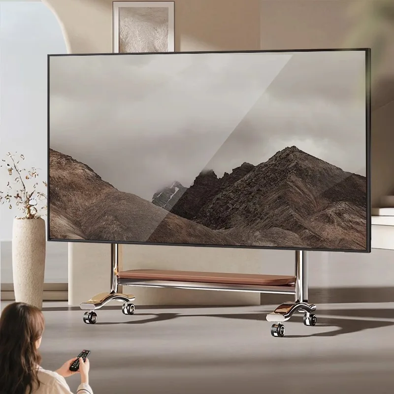 Movable TV stand Large size art cart Suitable for 50-100 inch pulley hanger