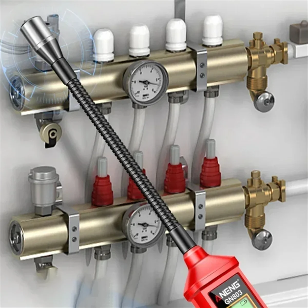 A20M GN803 يده كاشف تسرب الغاز الميثان اختبار الغاز القابل للاحتراق المحمولة الغازات تركيز محلل متر #6