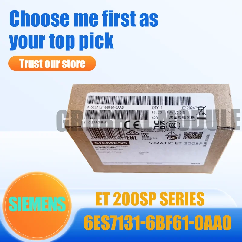 

New Original SIEMENS 6ES7131-6BF61-0AA0 6ES7 131-6BF61-0AA0 ET200SP Input Module